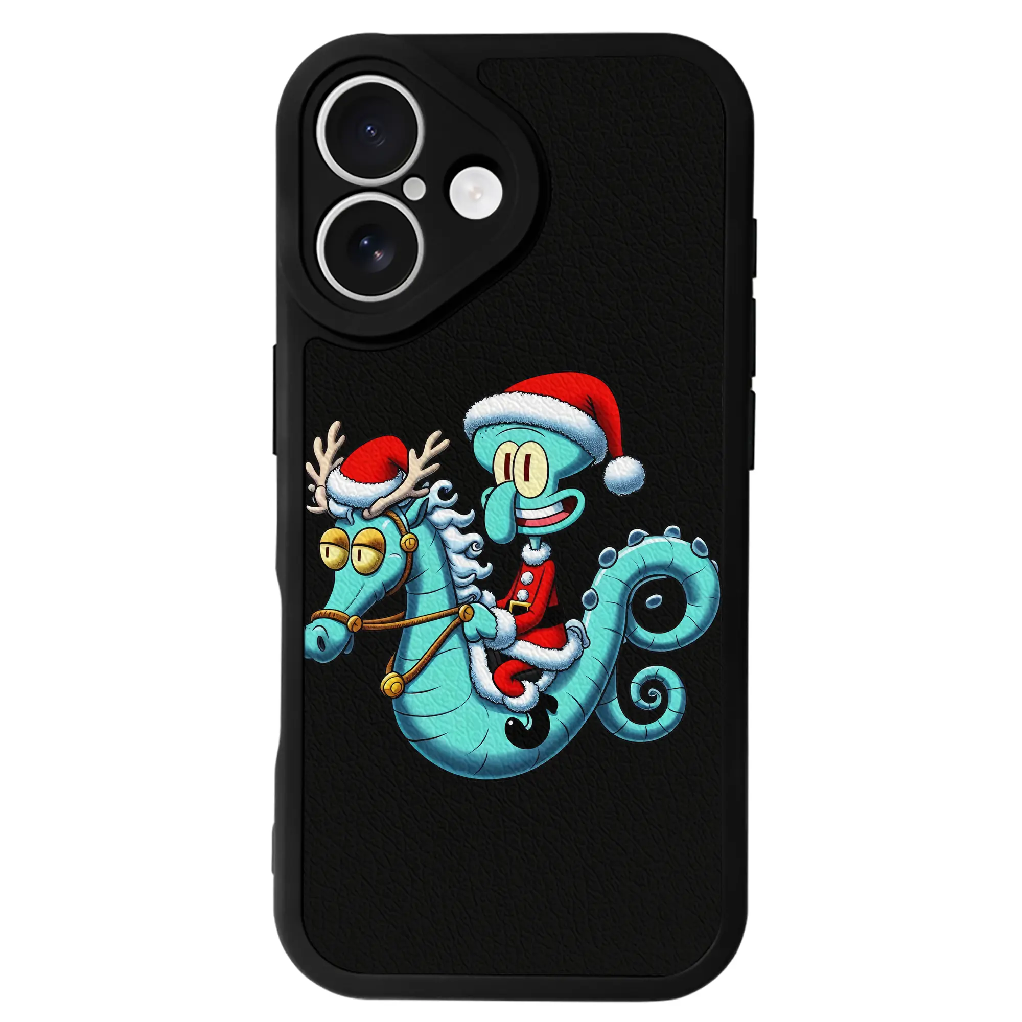 スポンジボブ グッズ イカルド - IPhone 16シリーズ対応 ・ シリコンスマホケース ・ レザー調 ・ 高精度フィット ・ 耐衝撃 ・ ワイヤレス充電対応 ・ 精密カット